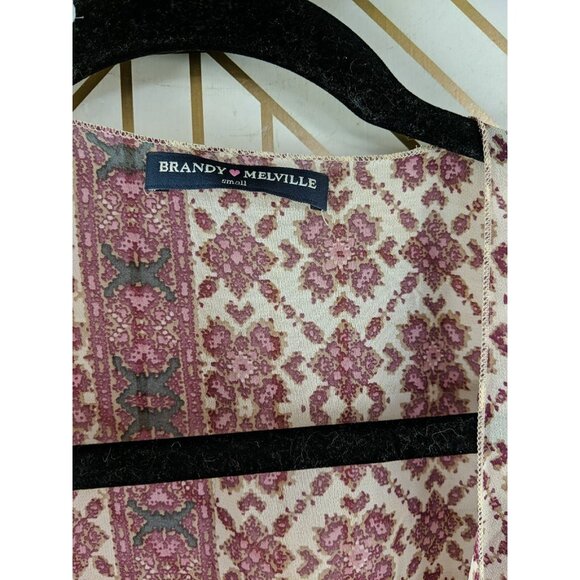 Brandy Melville Women's Boho Kimono Shawl Open Front Sheer Festival Size Small - Picture 6 of 7